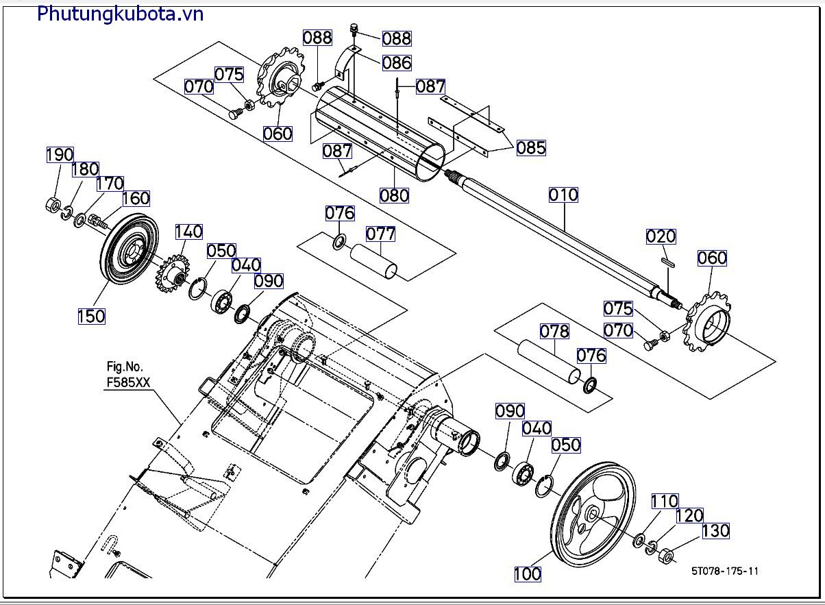 trục truyền động ống dẫn >=507067